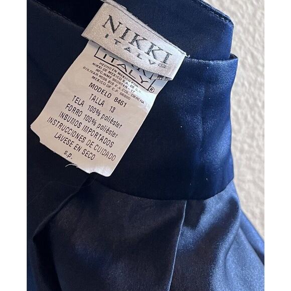 NIKKI ITALY Size 13 Maxi Skirt with Waist Tie Blue - Picture 9 of 10